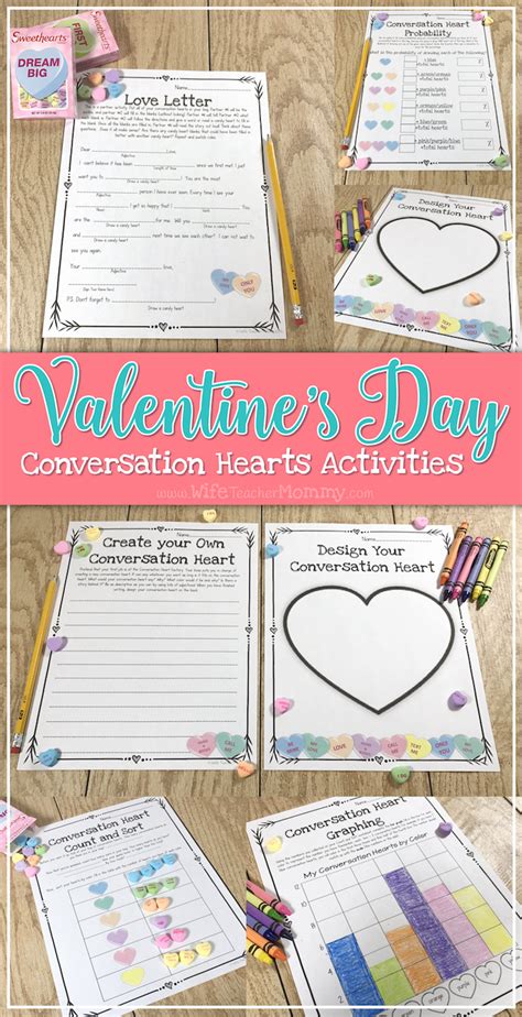 Valentines Day Candy Heart Math Activities And More 3rd 4th 5th Grade