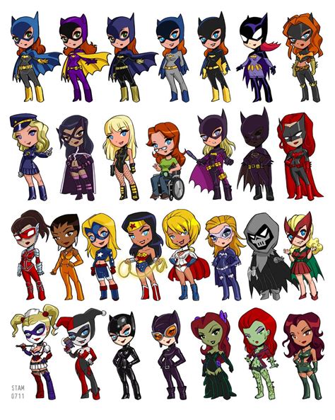 Dc Women Chibis Comics Dc Comics Girls Comics Girls