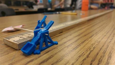 Teacher 3D Prints 50 Mini Catapults for Students as Christmas Gift