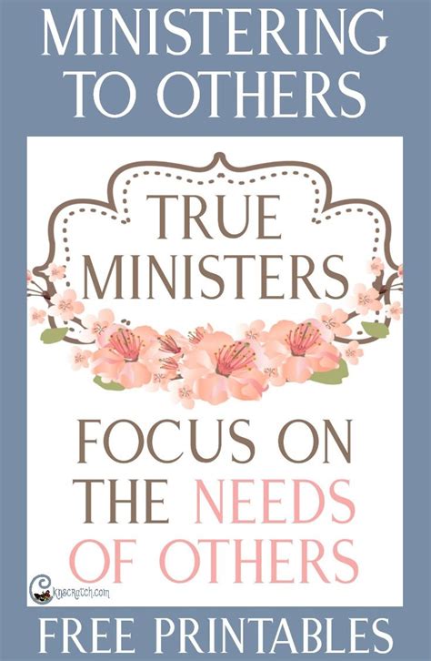 Excellent Site To Help You Teach True Ministers Focus On The Needs Of Others Ministering Lds