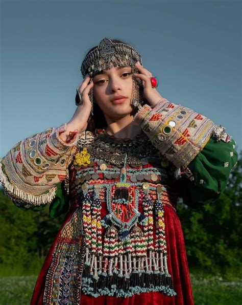traditional pashtun folk clothing by avizeh r afghanistan