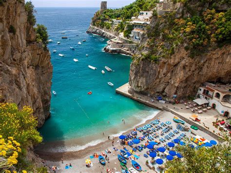Also On The Amalfi Coast The Town Of Praiano Close To Positano Boasts Beautiful Beaches Like