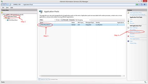 Configuration Iis Gui Interface To Edit Application Host File For A
