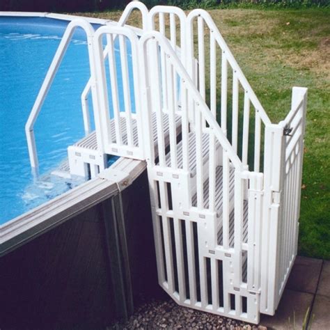 Diy walk in steps for above ground pool. Above Ground Swimming Pool Accessories and Equipment - DIY Design & Decor