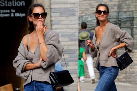 Katie Holmes On Why She Wore That Cashmere Bra I Wasnt Feeling So Sexy