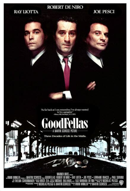 Goodfellas Movie Poster Print Ebay