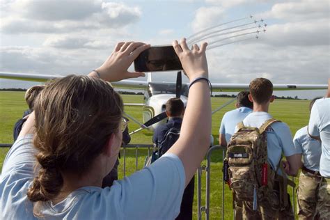 Red Arrows Put On Display At Raf Air Cadets National Air And Space Camp