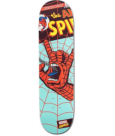 Marvel X Santa Cruz Spiderman Hand 80 Skateboard Deck