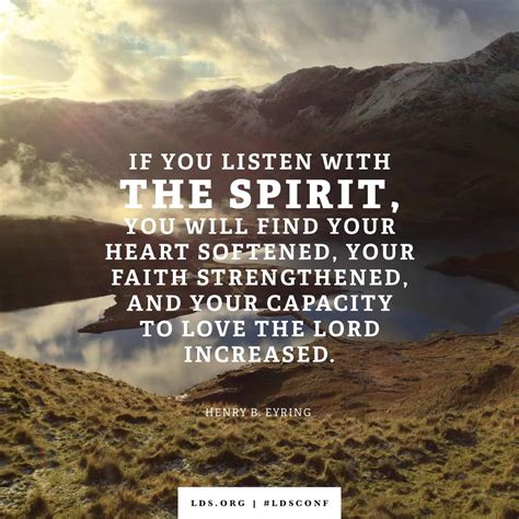 Listen With The Spirit Latter Day Saint Scripture Of The Day