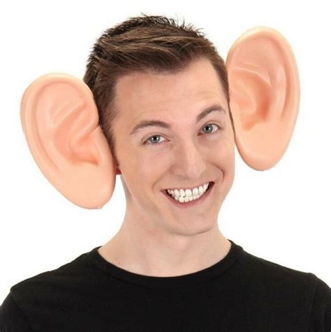 Giant Adult Oversized Human Costume Ears Headband Accessory Large Dwarf