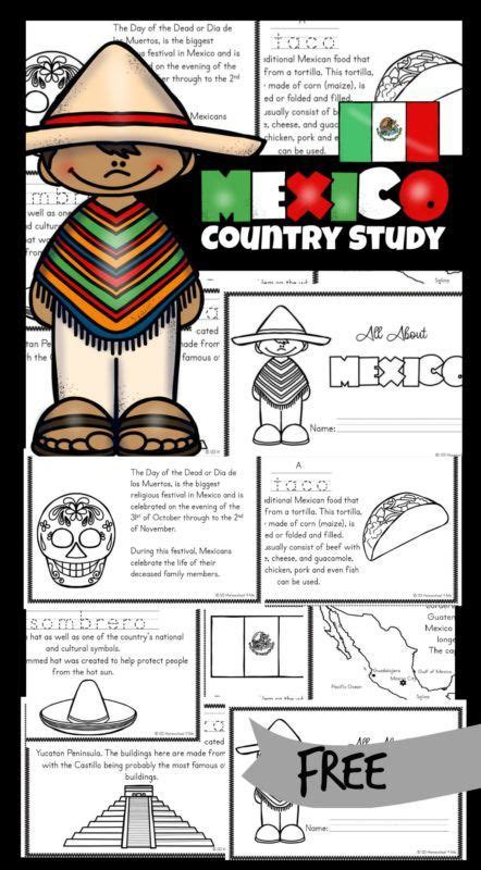Free Printable Mexico For Kids Worksheets Mexico For Kids Geography