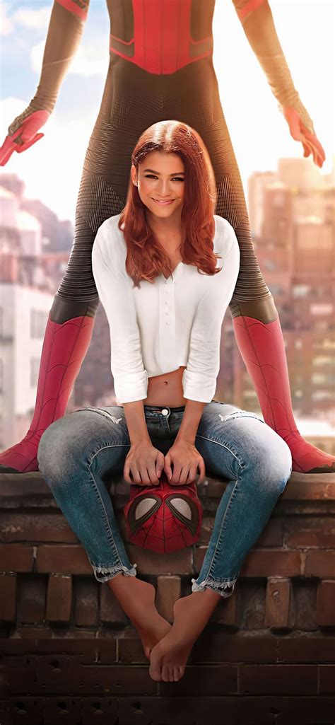 spider man far from home zendaya poster 5k iphone 11 wallpapers free download
