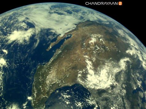 First Set Of Beautiful Images Of The Earth Captured By Chandrayaan Earth As Viewed By