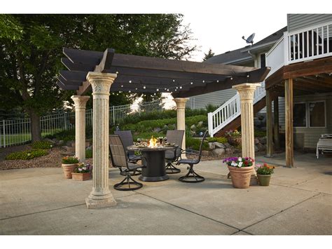 Outdoor Greatroom Tuscany Ii Pergola With Wood Beams Tuscany Wb K