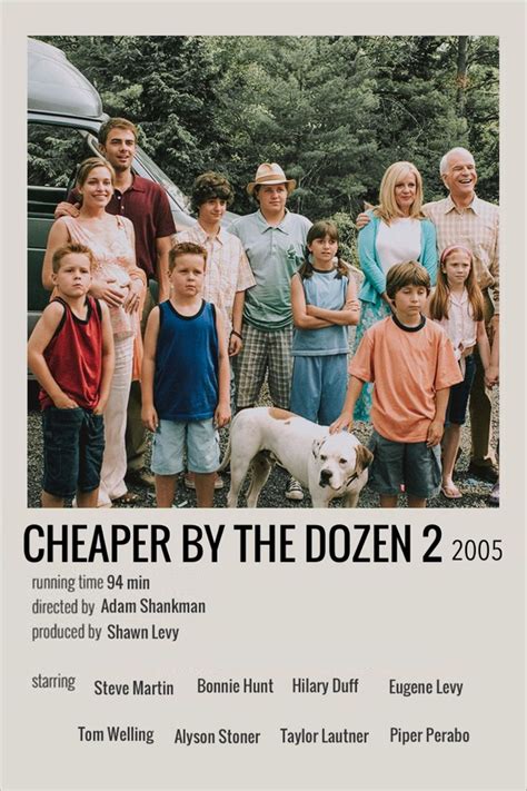 Cheaper By The Dozen 2 Alt Movie Poster Film Posters Vintage Iconic