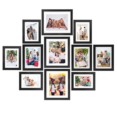 Voilamart Picture Frames Set Of 11 Multi Pack Photo Frame Set Wall