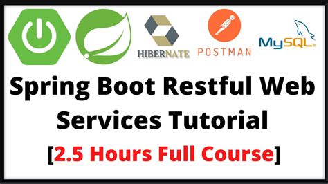 Spring Boot Restful Web Services Tutorial Full Course REST API