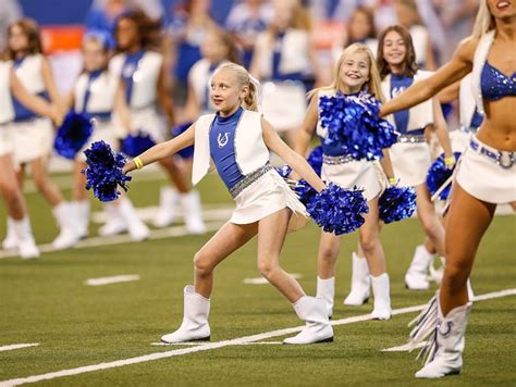 Indianapolis Colts Junior Cheerleaders Shine In Pregame Performance
