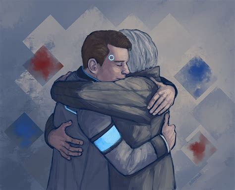Detroit Become Human Connor And Hank By Julientel Детройт
