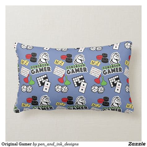Original Gamer Lumbar Pillow Pillows Lumbar Pillow Decorative Throw