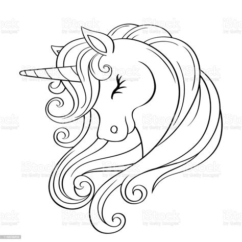 Unicorn Head Clipart Black And White Posted By Ryan Simpson
