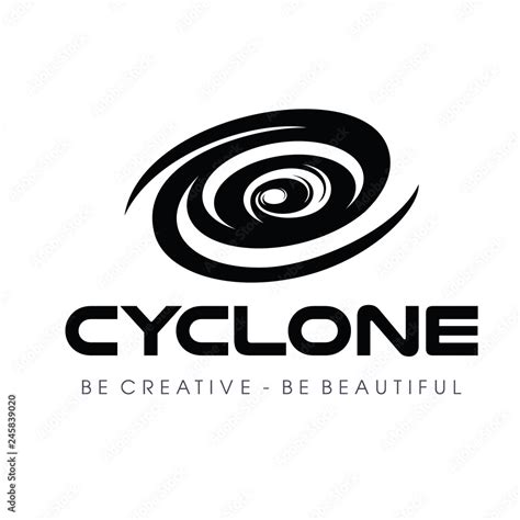 Cyclone Tornado Logo Vector Stock Vector Adobe Stock