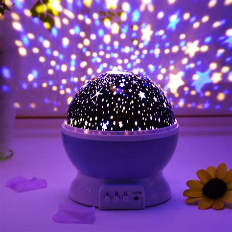 Rotating Sun And Star Moon Projector Rotating Night Light Lamp For Kids