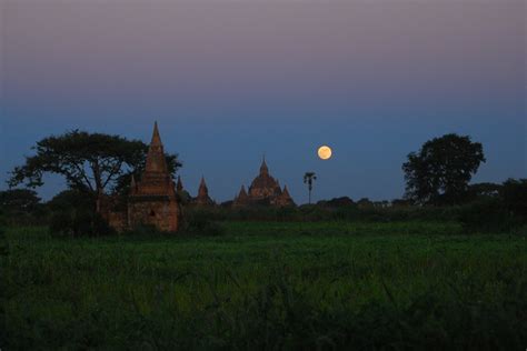 Full Moon Over Bagan Myanmar Stephen Bugno Flickr