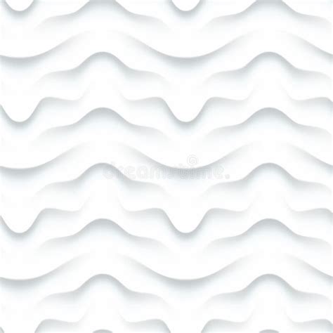 White Seamless Texture Wavy Background Stock Illustration