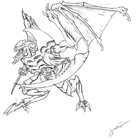 Flying Tyranid Warrior By Pandinus0 On Deviantart