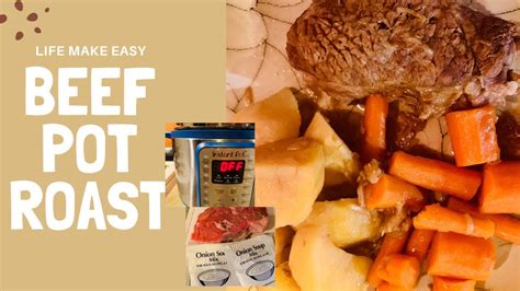 Whether you choose chuck, sirloin or whatever cut you prefer, as mentioned we used chuck roast and it was 2. INSTANT POT BEEF POT ROAST - YouTube