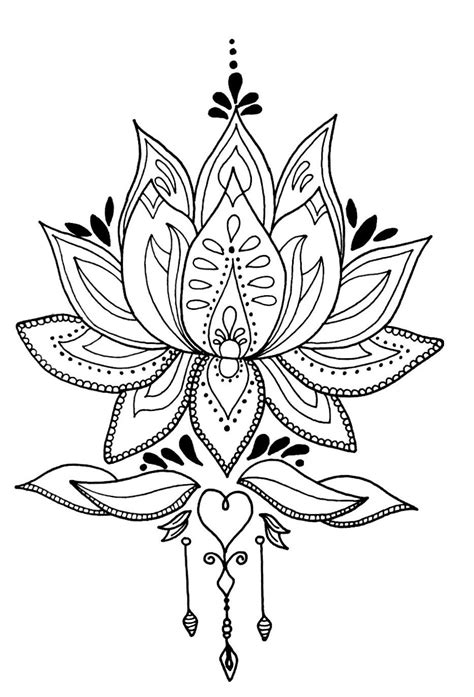 Mandala Lotus Flower Drawing at PaintingValley.com | Explore collection