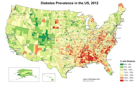 According to the latest who data published in 2018 diabetes mellitus deaths in malaysia reached 4,635 or 3.29% of total deaths. Diabetes prevalence in the United States - Vivid Maps