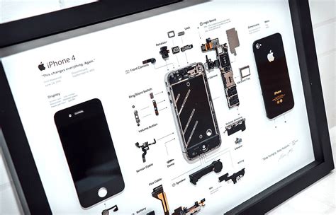 Xreart Deconstructed Iphone 4 Teardown Tech Art Frame Best T For