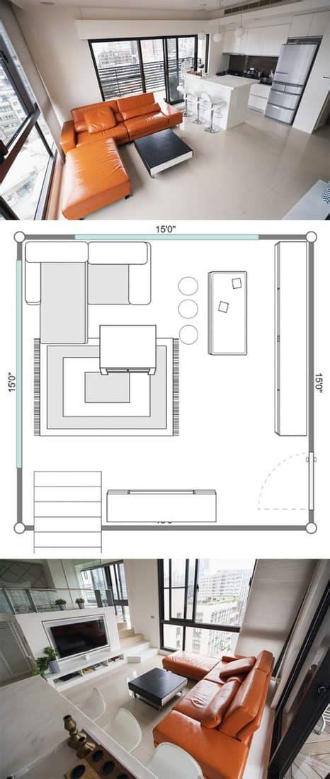 7 Square Living Room Layout Ideas Including 12x12 Living Rooms