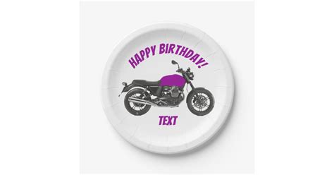 Motorcycle Paper Plates Zazzle