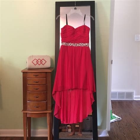 Jcpenney Dresses High Low Red Strapless Homecoming Dress Poshmark