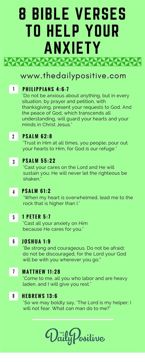 8 Bible Verses To Help Your Anxiety The Daily Positive