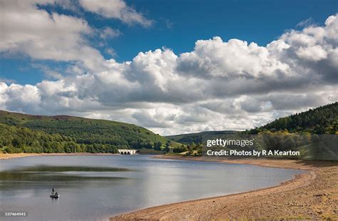 Fishing Boat On Ladybower Reservoir High Res Stock Photo Getty Images