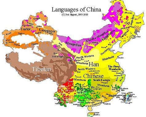 Languages Of China Map