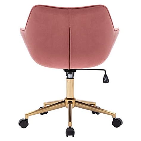 Duhome Modern Home Office Chair Velvet Desk Chair With Gold Metal Base