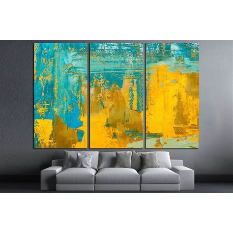 Abstract Art Background Oil Painting On Canvas №3227 Ready To Hang Ca