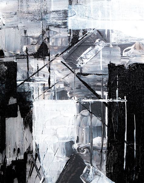 Hd Wallpaper White And Black Abstract Painting Grey Modern Art