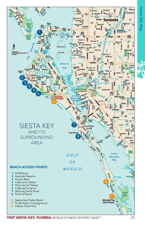 Map Of Siesta Key Florida Tumanet