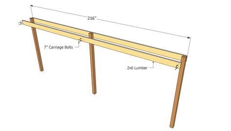 Upgrade to one of these for free: Installing the support beams | Carport plans, Building a carport, Pergola