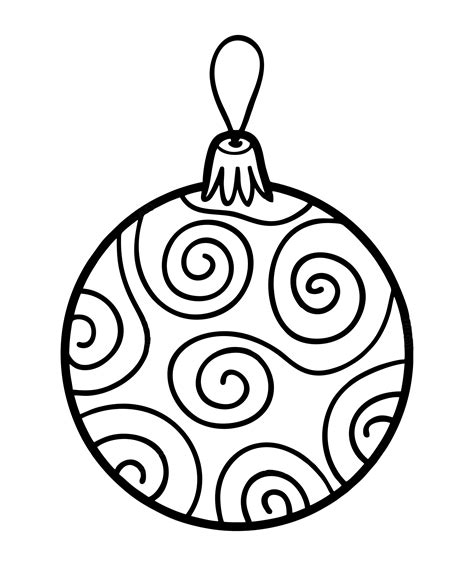 Printable Christmas Ornaments Coloring Pages