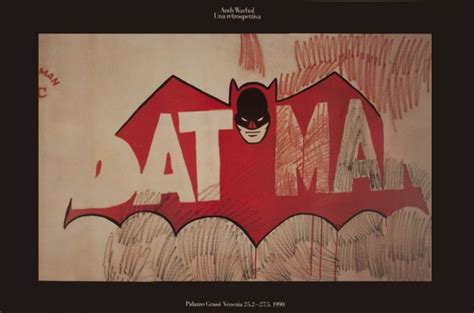 1512 1990 Warhol Batman Poster Lot 1512