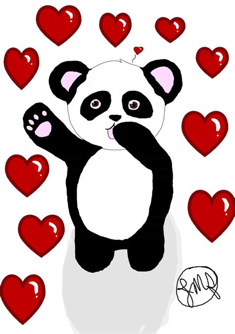 Panda Loves You By Flamewhispers On Deviantart