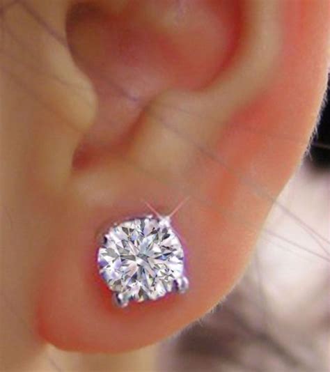 Diamond earring collection (1 ct. 1.5 Karat Diamond Earrings Diamond Studs Whole Customer ...