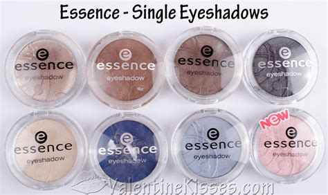 Valentine Kisses: Essence Single Eyeshadows - 8 shades - pics, swatches ...